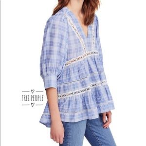 Free People Time Out Tunic Top NEW Small